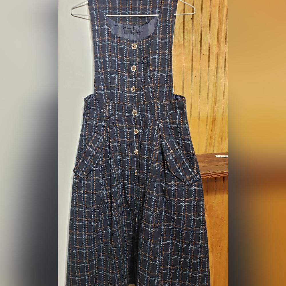Plaid Button-Down Dress